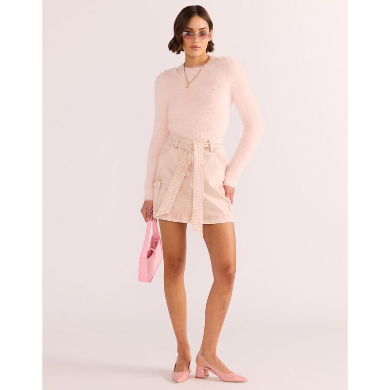 MINKPINK Clover Fluffy Sweater image number 1